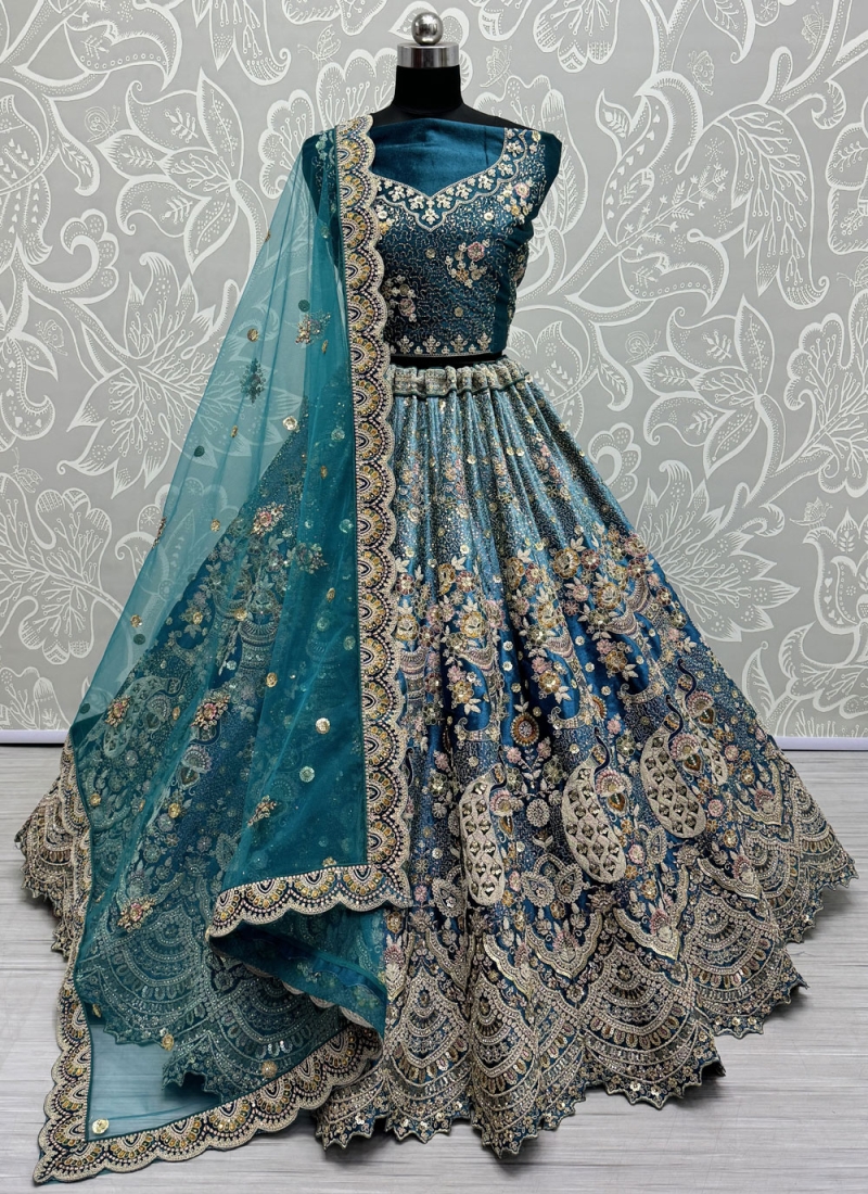 Firozi Color Lehenga Choli