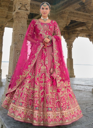 Floral Rani Zari Lehenga Choli