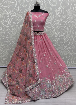 Girlish Chinon Sangeet Lehenga Choli