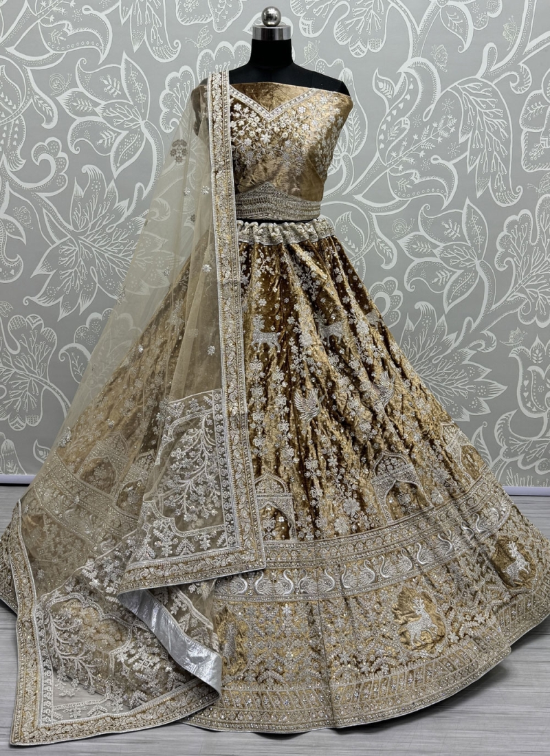 Glitzy Zari Reception Lehenga Choli