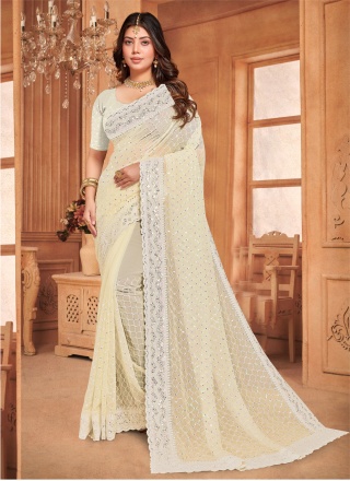 Glossy Resham Coating Ceremonial Classic Saree