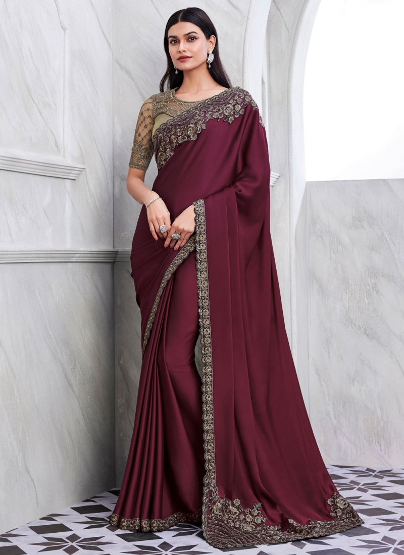 Gorgonize Embroidered Designer Saree