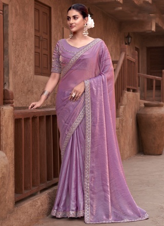 Gorgonize Satin Silk Trendy Saree