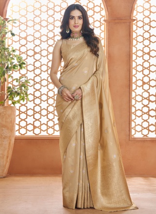 Graceful Beige Trendy Saree