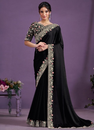 Grandiose Black Contemporary Saree