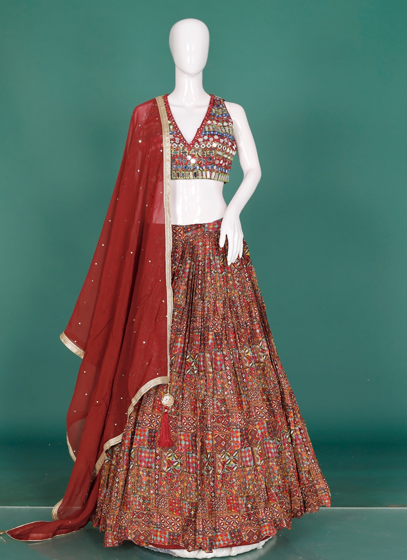 Latest lehenga choli design For Wedding - Aazuri