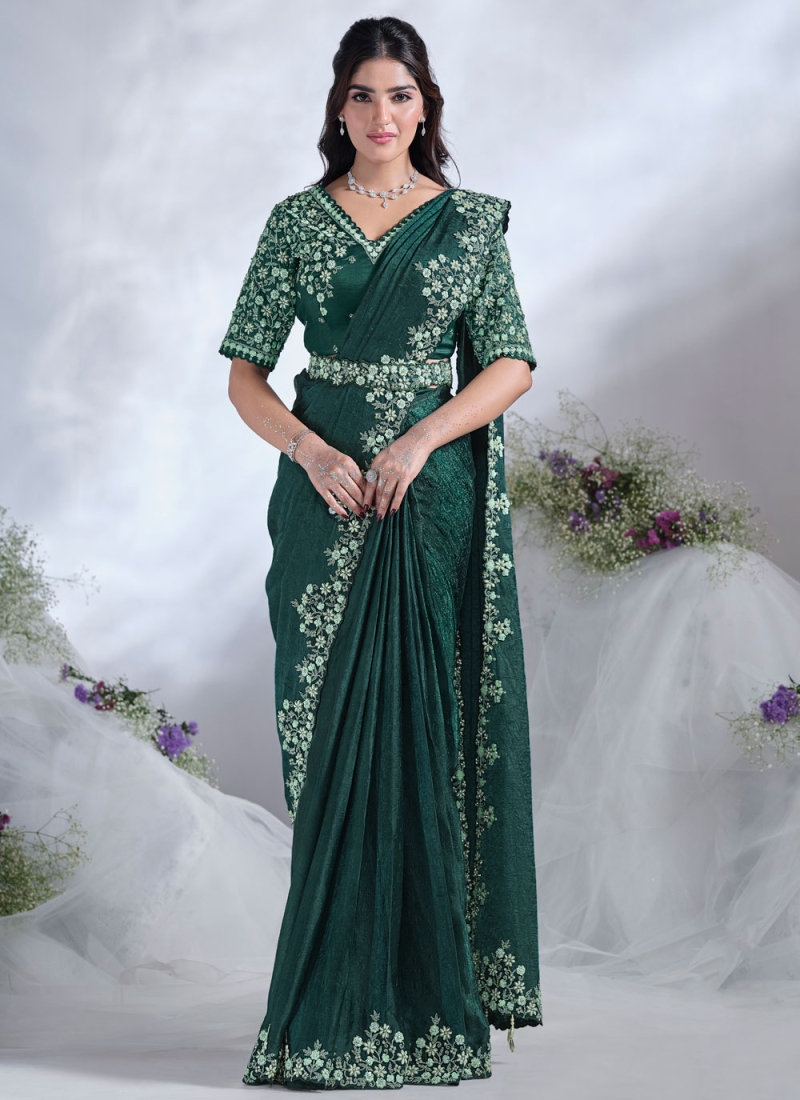 Green Sangeet Contemporary Saree