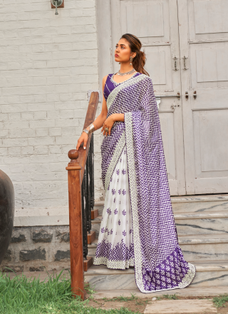 Half N Half Saree Art Silk