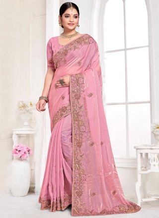 Haute Sequins Silk Designer Contemporary Saree