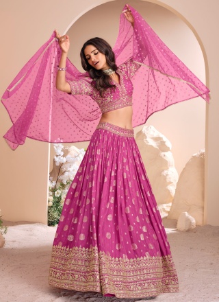 Heavenly Jacquard Silk Sequins Readymade Lehenga Choli