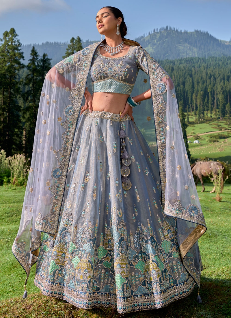 Honourable Grey Lehenga Choli