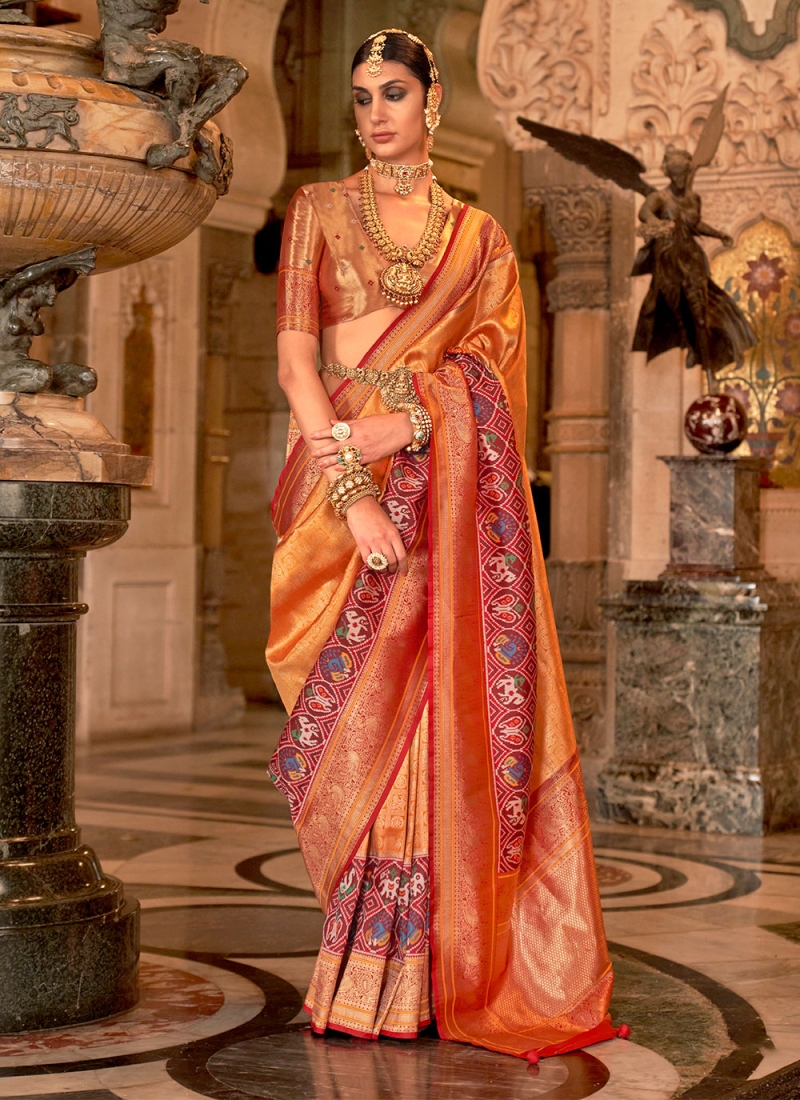 Imposing Banarasi Silk Meenakari Classic Saree