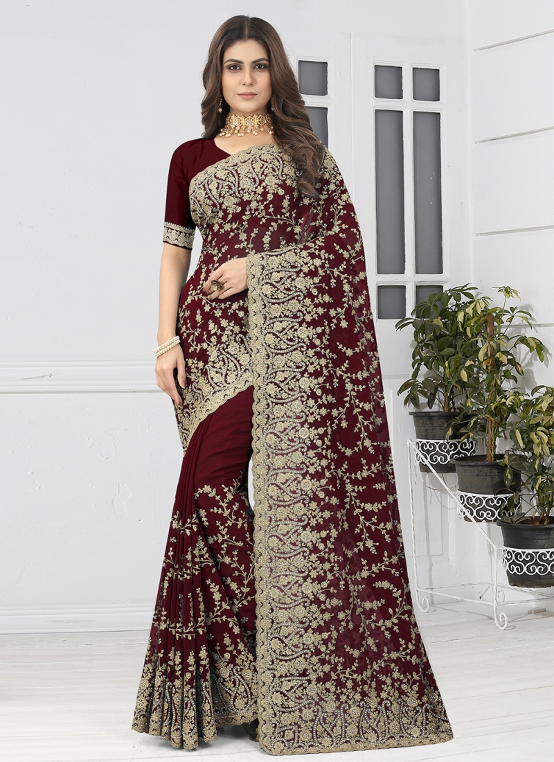 Marriage design clearance saree