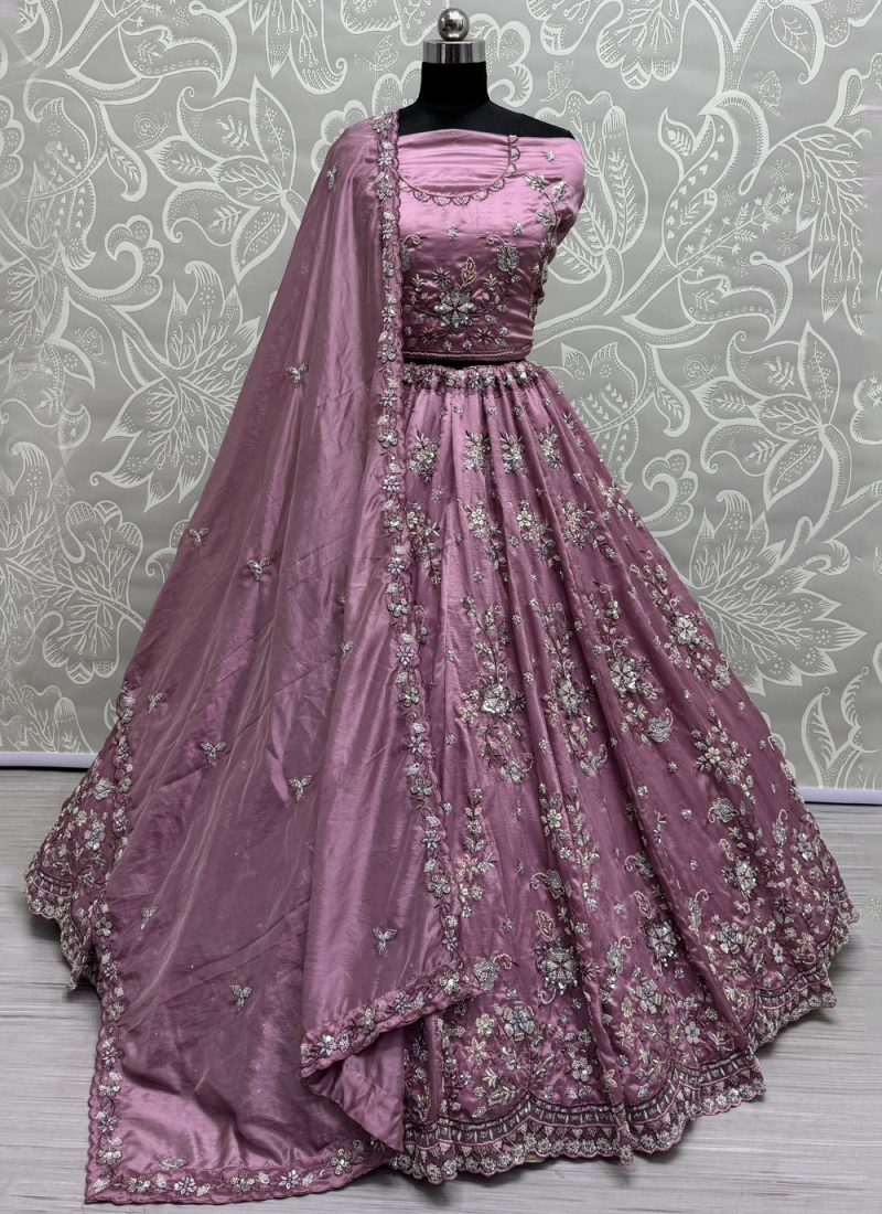 Incredible Crush Magenta and Purple Dori Work Trendy Lehenga Choli