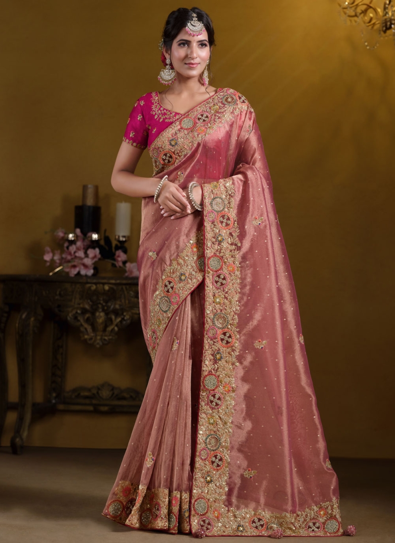 Incredible Silk Thread Designer Saree