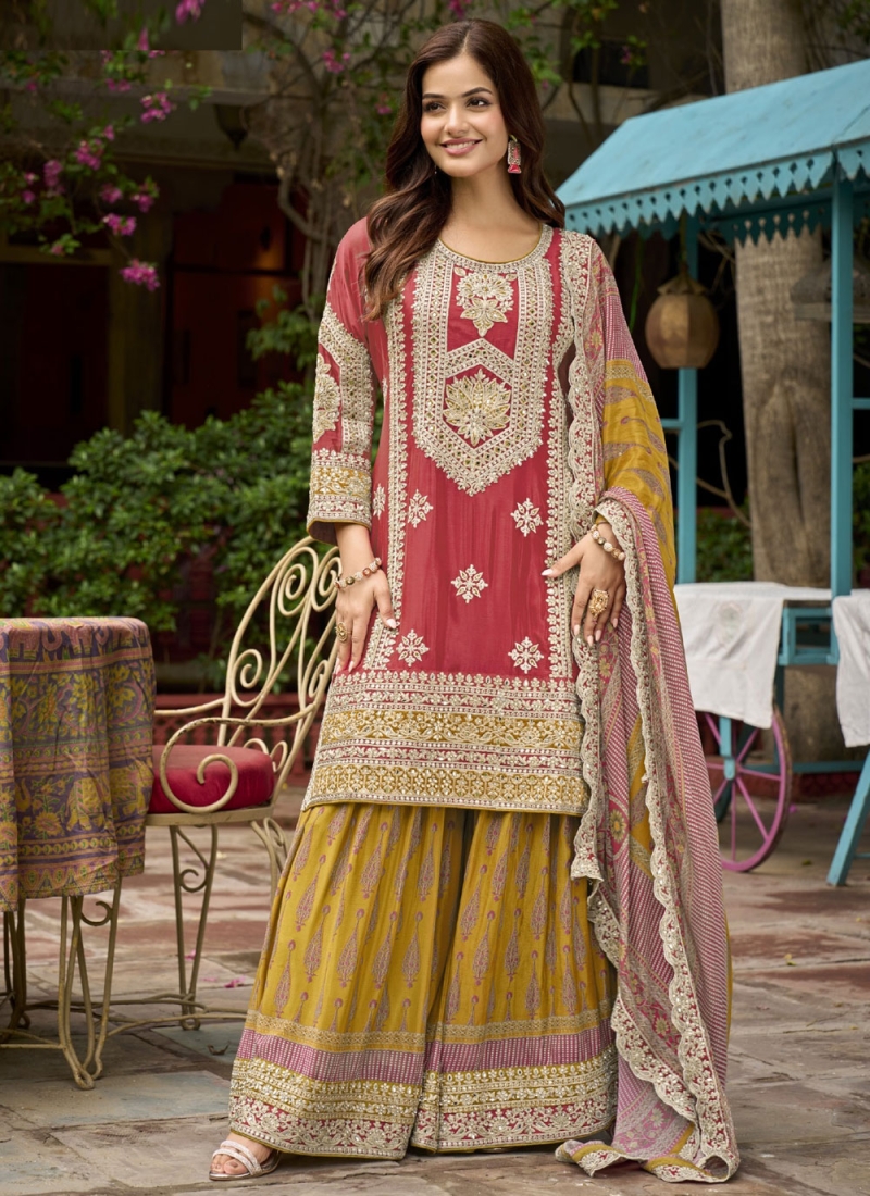 Integral Chinon Sequins Trendy Salwar Kameez