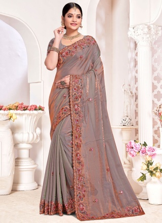 Intrinsic Embroidered Designer Traditional Saree