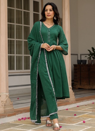 Intrinsic Green Trendy Salwar Kameez
