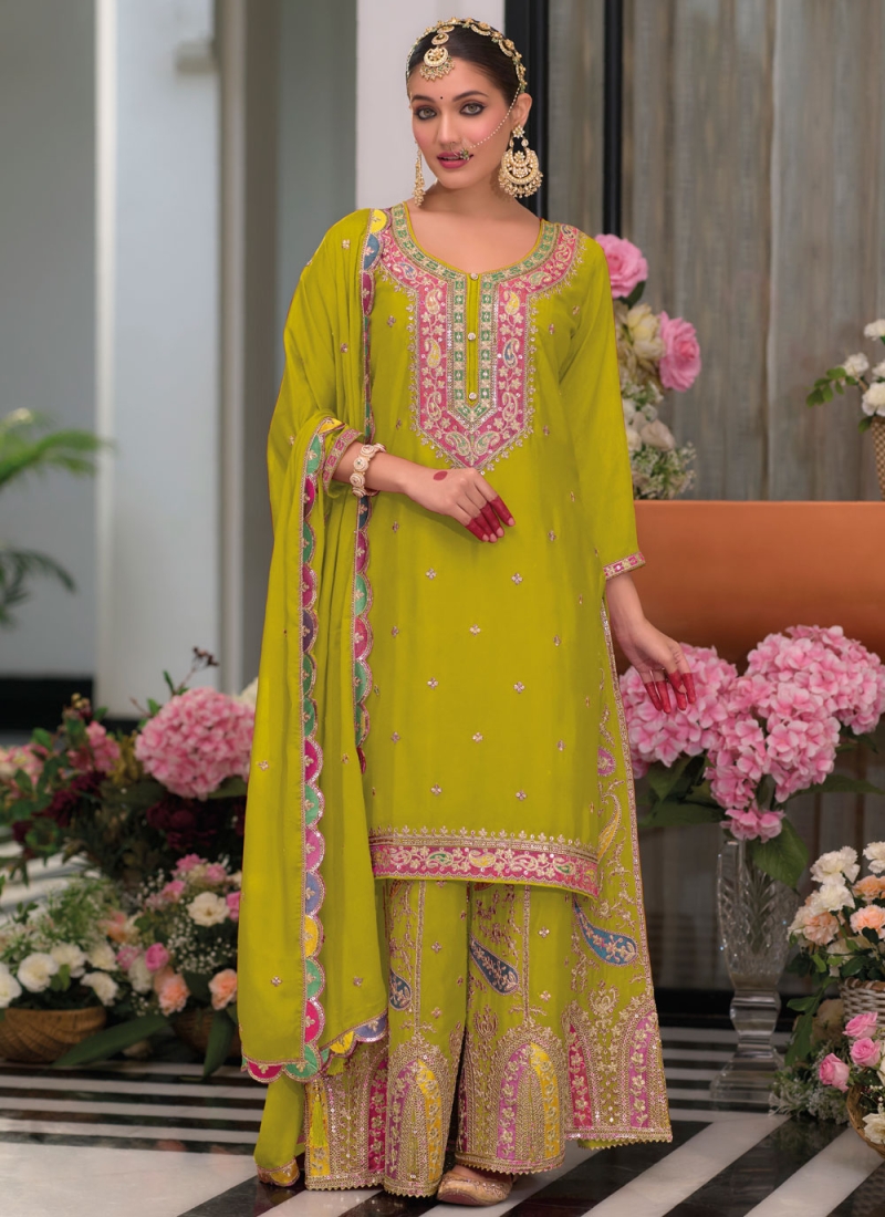 Jazzy Green Designer Salwar Kameez