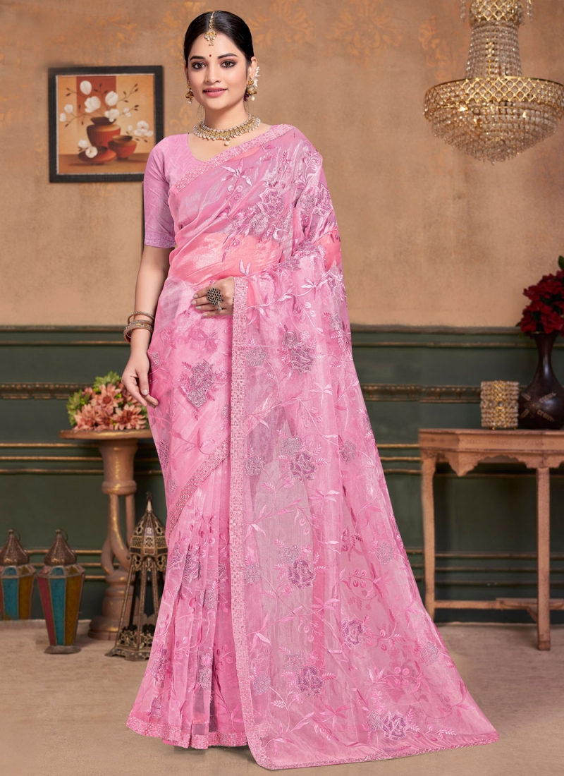 Magenta Festival Silk Trendy Saree