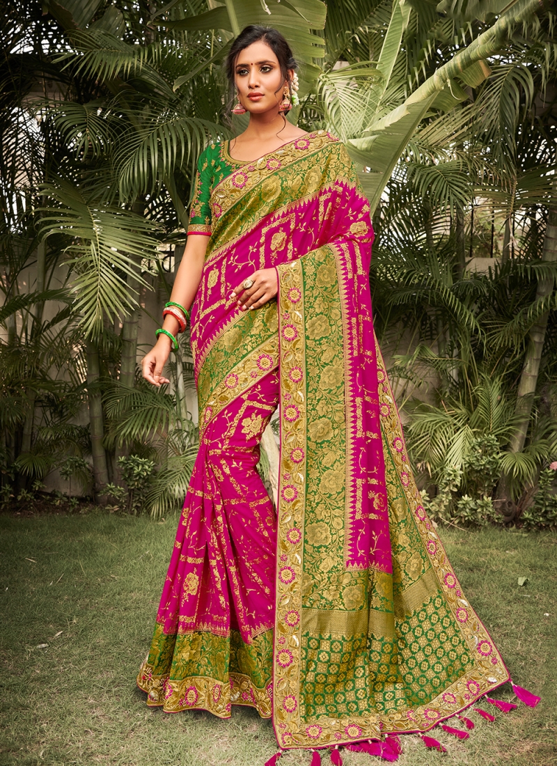 Buy Magenta Sarees for Women by Saree mall Online | Ajio.com