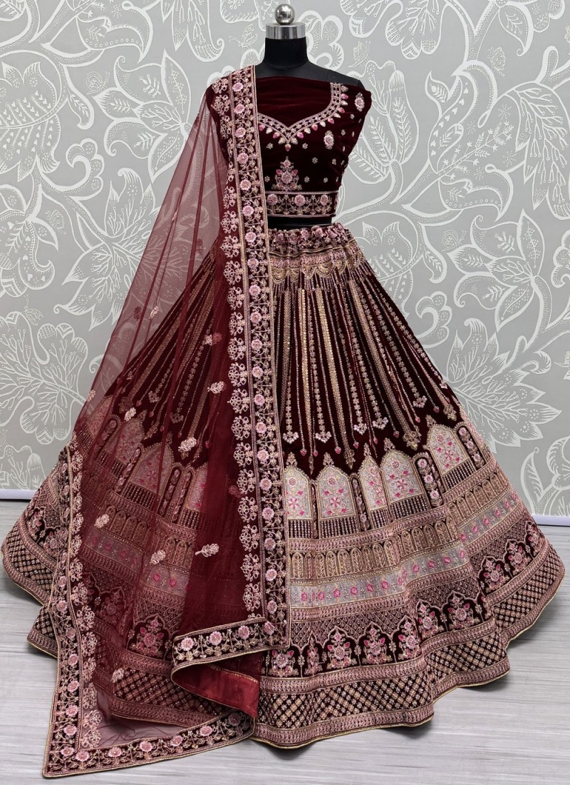 Magnetize Dimond Velvet Lehenga Choli