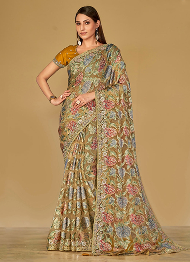 Majestic Organza Festival Contemporary Saree