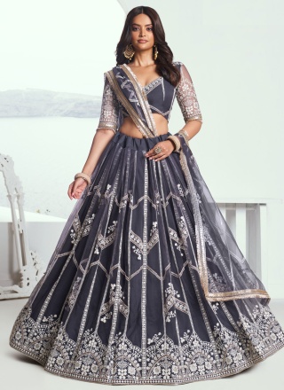 Majestic Sequins Net Designer Lehenga Choli