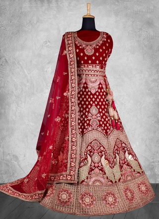 Maroon Color Designer Lehenga Choli