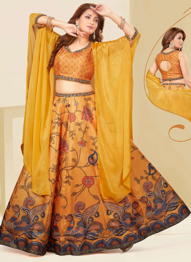 marvelous silk engagement lehenga choli 27876