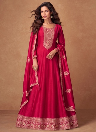 Masterly Silk Zari Floor Length Gown