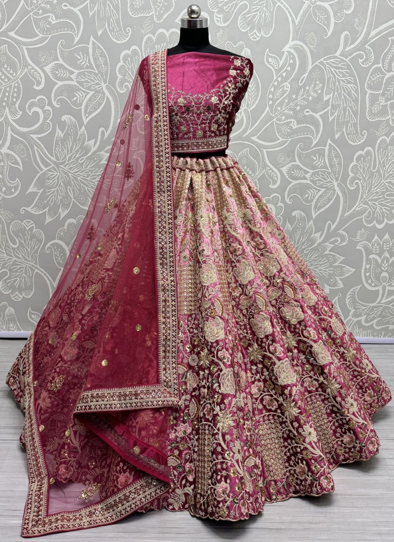 Masterly Velvet Dori Work Rani Trendy Lehenga Choli