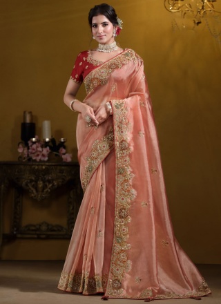 Mod Stone Tissue Traditional Saree