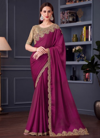 Modern Rani Designer Saree