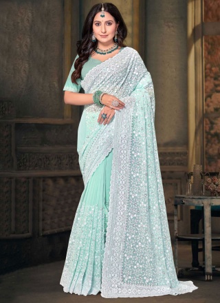 Monumental Embroidered Party Traditional Saree