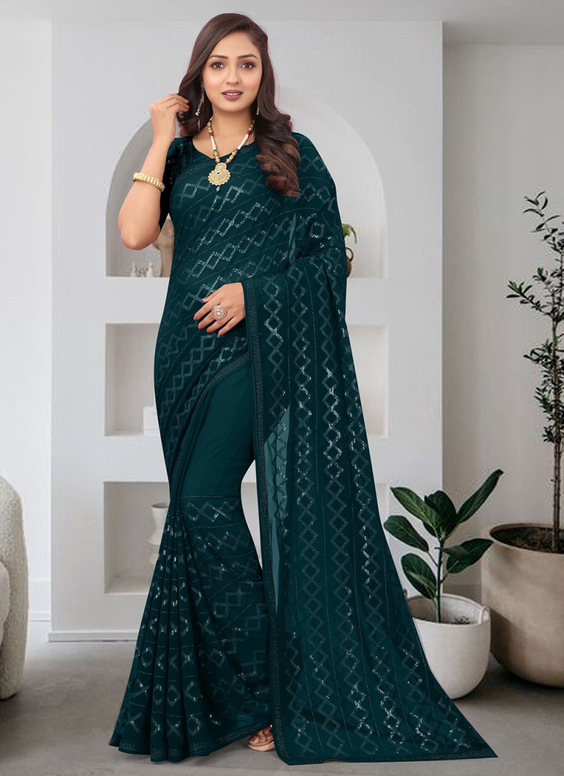 Morpich Colour Anmol New Designer Party Wear Satin Silk Saree Collection  3212 - The Ethnic World