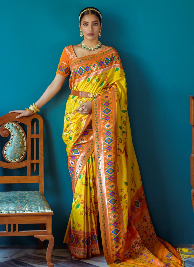 Celebrating Tradition: Handloom Banarasi Silk Sarees from Samyakk for Every  Festive Elegance - Samyakk: Sarees | Sherwani | Salwar Suits | Kurti |  Lehenga | Gowns | Mens Wear