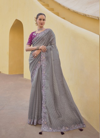 Mystic Cut Dana Engagement Designer Saree