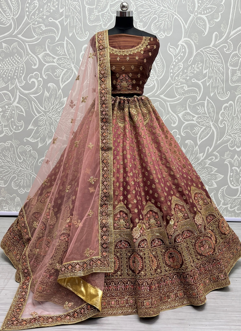 Buy Kylian Lehenga Choli For Womens Bollywood Style Georgette Fabric With  9mm Sequence Work Embroidery Zari Multi Work MultiColor at Amazon.in