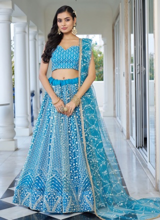 Observable Net Sangeet Designer Lehenga Choli