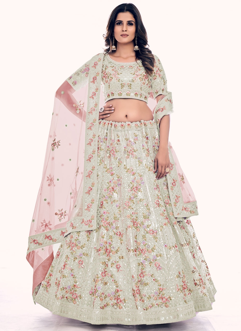 Off-White Tussar Silk Lehenga Choli with beautiful Patola Prints - Dress me  Royal