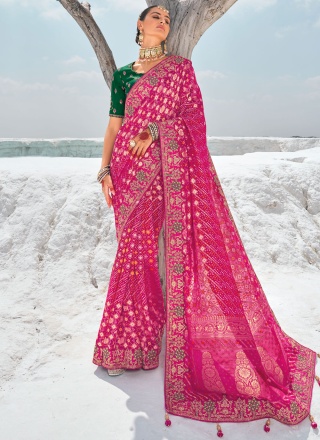 Opulent Rani Engagement Designer Saree