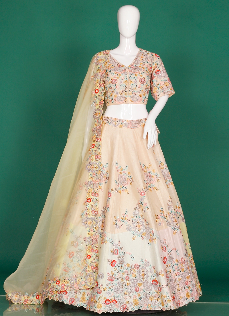 Organza Bridal Designer Lehenga Choli