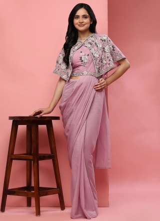 Orphic Pink Ceremonial Designer Saree
