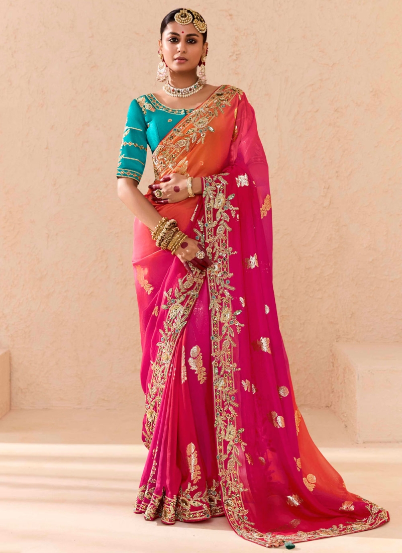 Peppy Designer Saree For Ceremonial