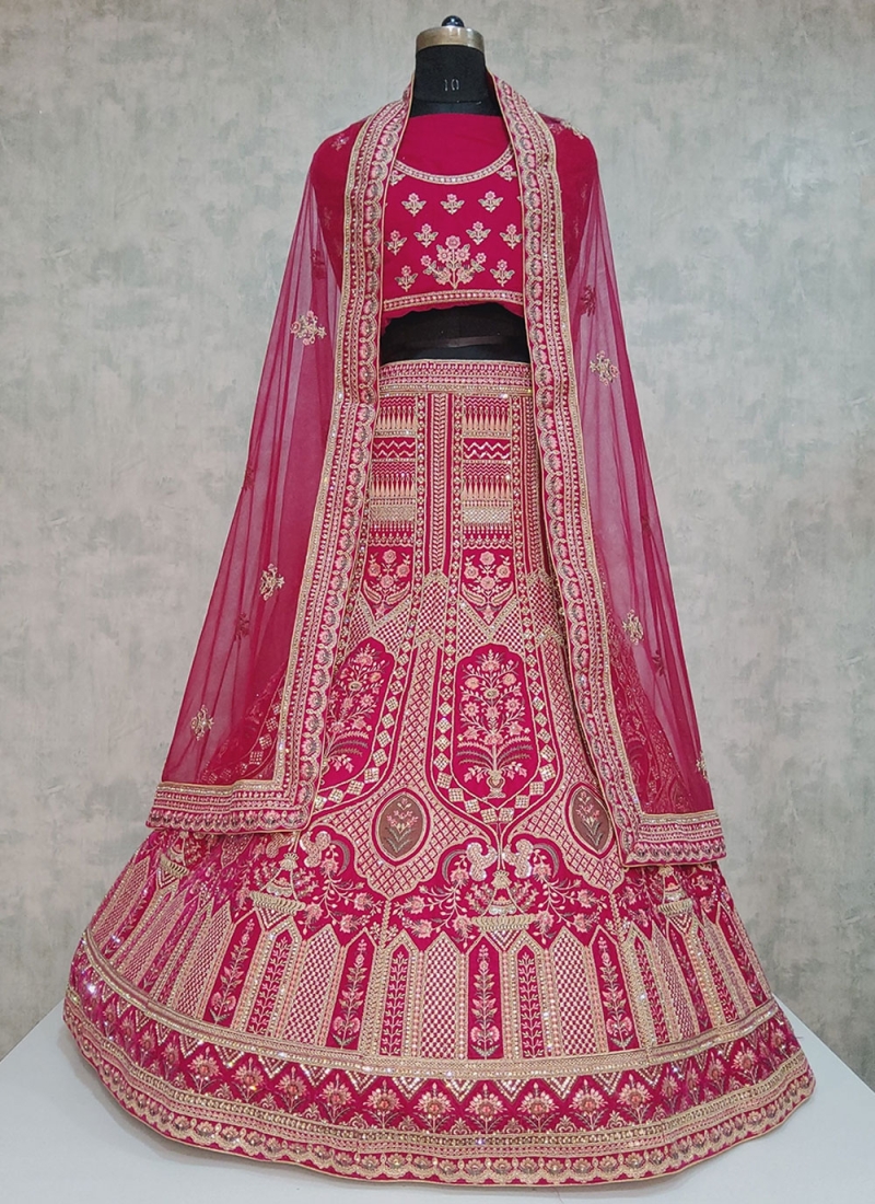 Perfervid Embroidered Velvet Lehenga Choli