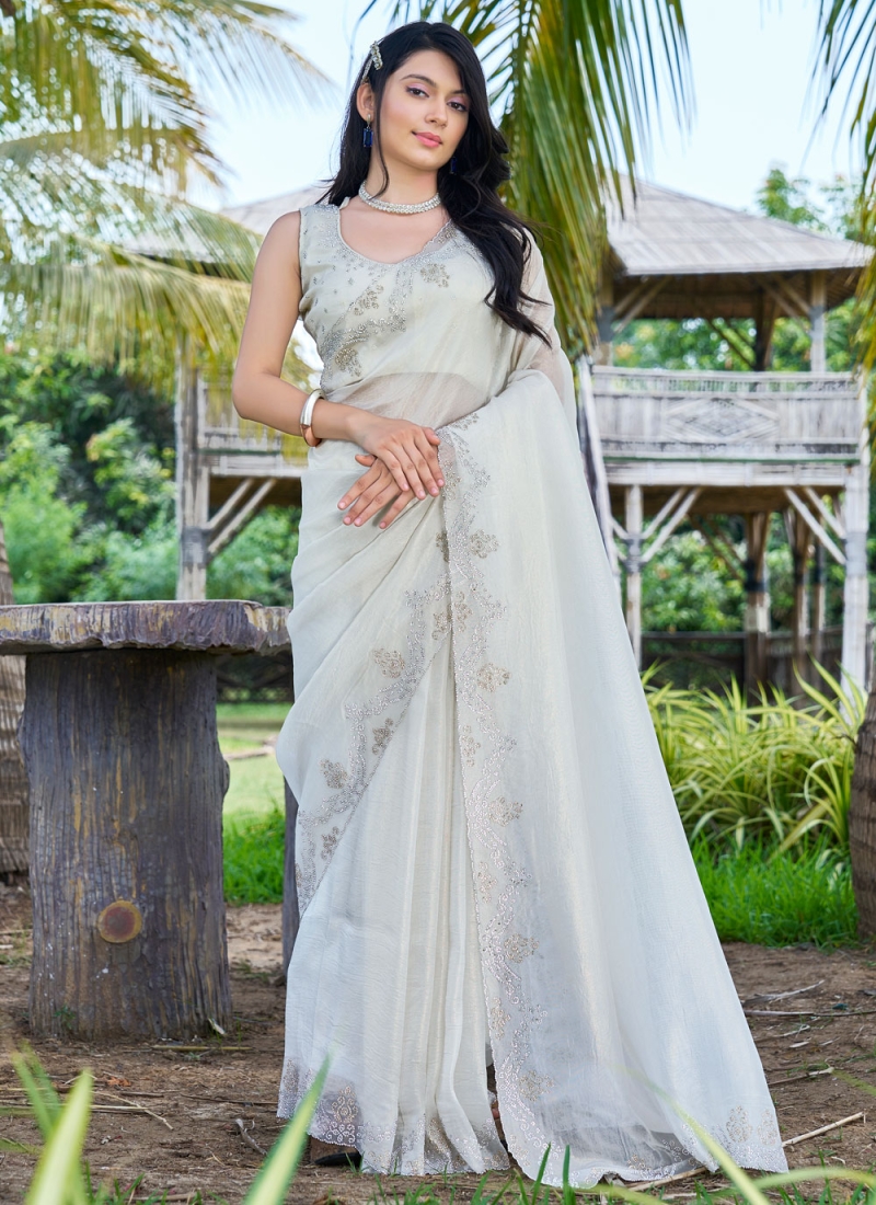 Picturesque Cutdana Contemporary Saree