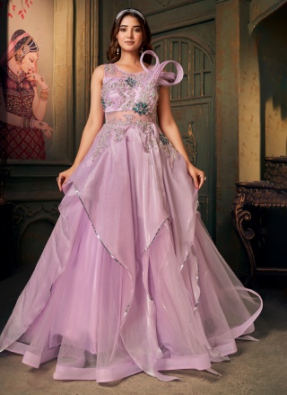 Pink Color Designer Gown