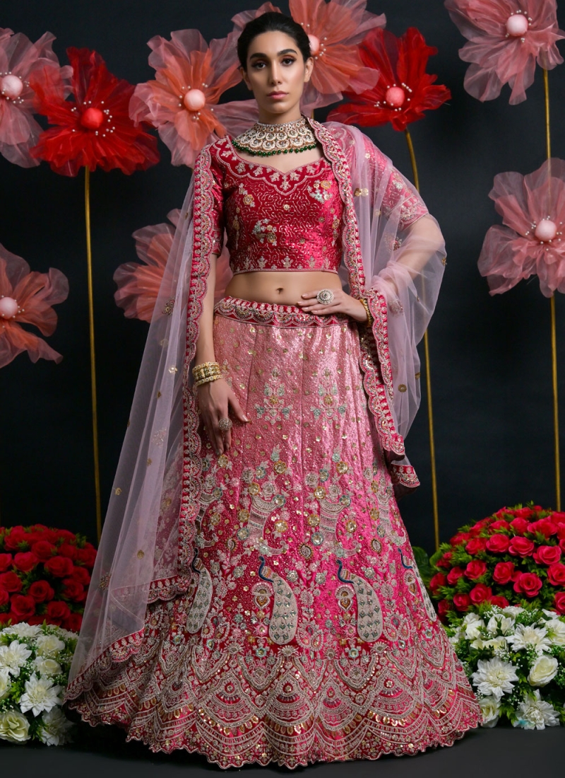 Pink Diamond Mehndi Trendy Lehenga Choli