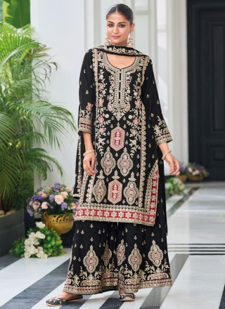 Pleasance Stone Black Readymade Salwar Kameez 